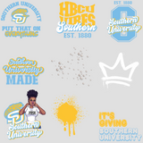 Patches for Jackets| Patch Party| Patch Kit| Patches Iron On| DTF Patches| Ready to Press DTF| Patches HBCU| HBCU|Southern University Patches