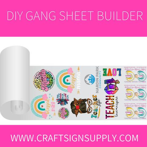 Gang Sheets using DIY Builder