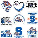 Patches for Jackets| Patch Party| Patch Kit| Patches Iron On| DTF Patches| Ready to Press DTF| Patches HBCU| HBCU|Savannah State University Patches