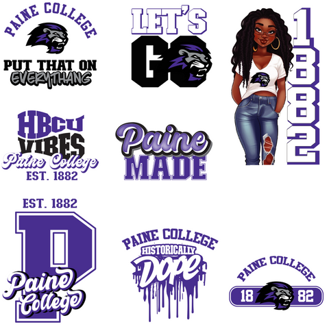 Patches for Jackets| Patch Party| Patch Kit| Patches Iron On| DTF Patches| Ready to Press DTF| Patches HBCU| HBCU|Paine College Patches