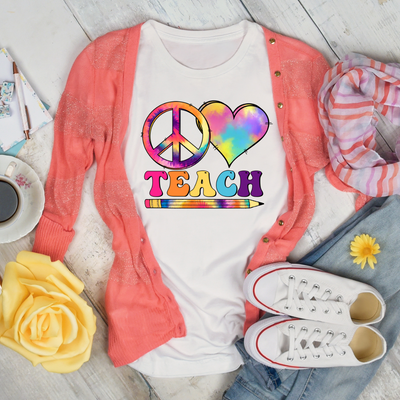 Peace Love Teach- Teacher