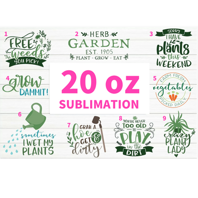20 oz Sublimation Tumbler Print