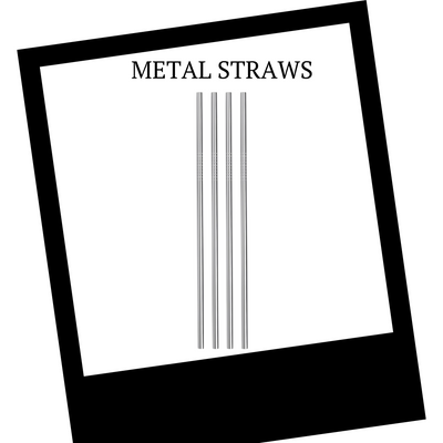 25 Pack of Metal Straws