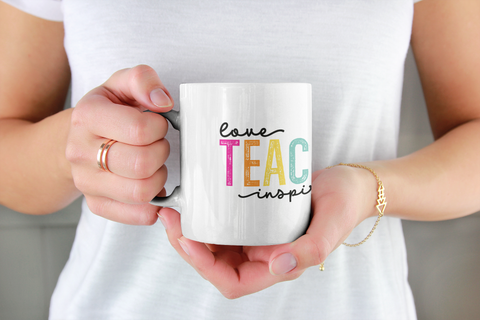 Love Teach Inspire Sublimation Mug Print
