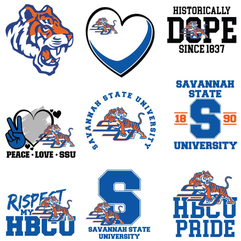 Patches for Jackets| Patch Party| Patch Kit| Patches Iron On| DTF Patches| Patches HBCU| HBCU Savannah State University | Jean Patches |