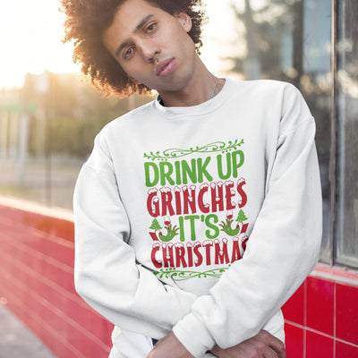 Drink Up Grinches It&#39;s Christmas DTF TRANSFER