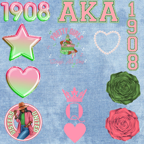 Patches for Jackets| Patch Party| Patch Kit| Patches Iron On| DTF Patches| Ready to Press DTF| Patches Black Girl| AKA |Sorority Patch|