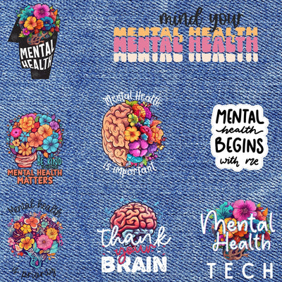 Patches for Jackets| Patch Party| Patch Kit| Patches Iron On| DTF Patches| Ready to Press DTF| Patches Mental Health| Psych Tech | MHT|Nurse