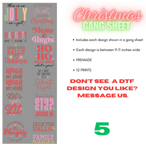 Christmas DTF Gang Sheet Bundles