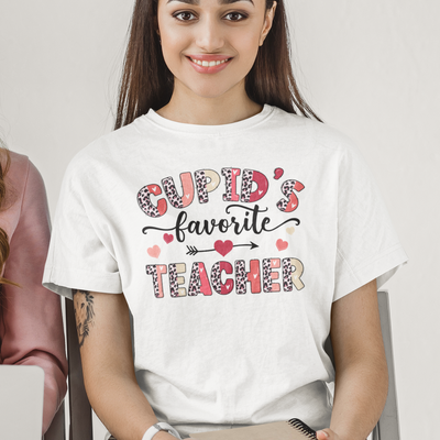 Cupid's Favorite Teacher Valentine Day DTF TRANSFER