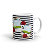 Roses and Stripes Sublimation Mug Design